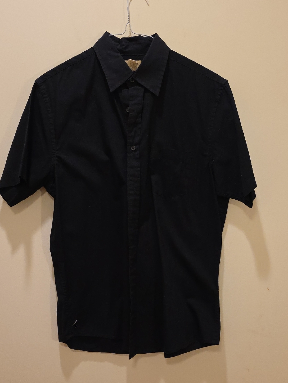 Sonoma Men's Black Short Sleeve Button-Down Shirt
